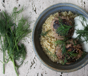 Moroccan Style Meatballs with Lemony Quinoa
