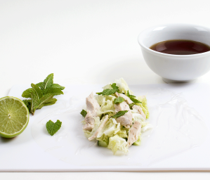 Poached Chicken and Cucumber Rice Paper Rolls