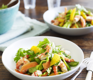 Prawn, Orange and Chilli Salad